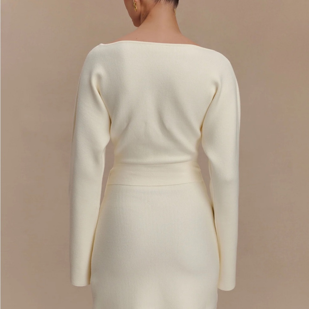 Meshki Cream Long Sleeve Dress - Picture 2 of 5